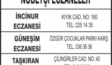 Nöbetçi Eczaneler