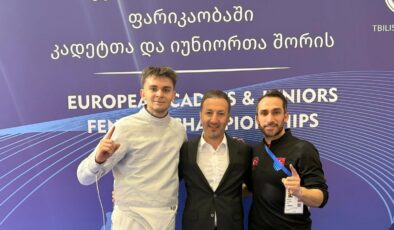 Candeniz, eskrimde Avrupa ikincisi