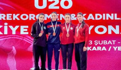 Edirne TOHM kadın sporcuları minderde esti