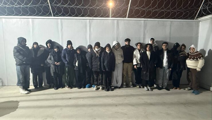 18 kaçak göçmen yakalandı