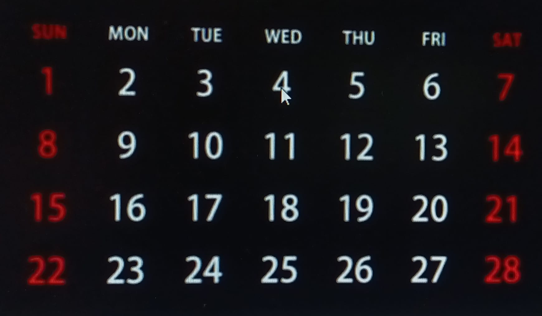 Geçerli görselin alternatif metni yok. Dosya adı: takvim.jpg