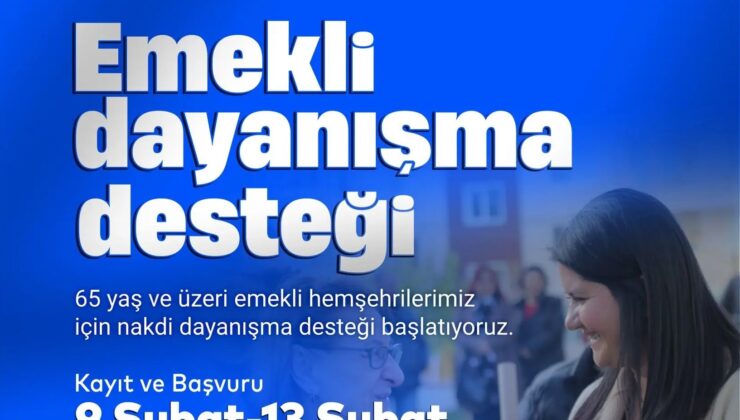 Belediyenin emeklilere yardımına başvurular başladı