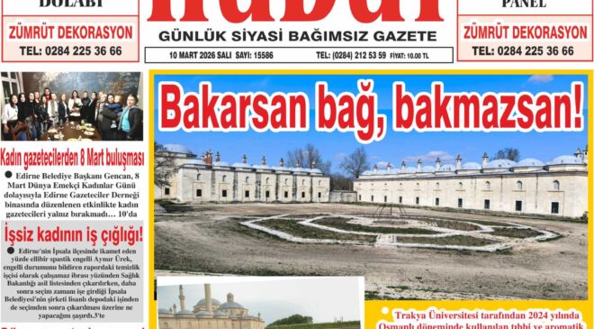 10 Mart 2026 Salı Hudut Gazetesi