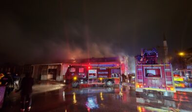 Sanayi sitesinde yangın!