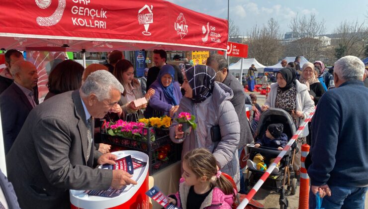 CHP Süloğlu’dan Kadınlar Günü çiçeği!