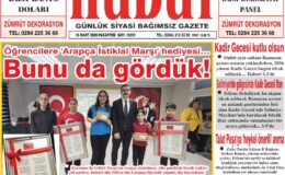 16 Mart 2026 Pazartesi Hudut Gazetesi