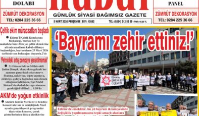 5 Mart 2026 Perşembe Hudut Gazetesi