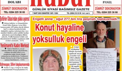 7 Mart 2026 Cumartesi Hudut Gazetesi