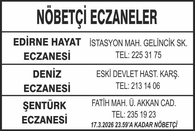 Nöbetçi Eczaneler