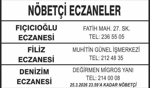 Nöbetçi Eczaneler