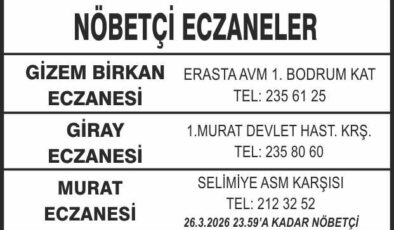 Nöbetçi Eczaneler