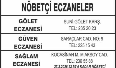 Nöbetçi Eczaneler