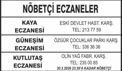 Nöbetçi Eczaneler