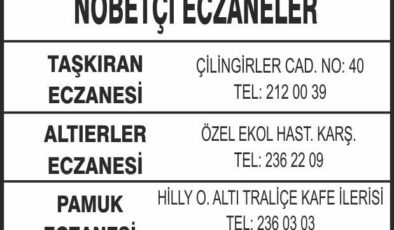 Nöbetçi Eczaneler