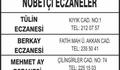Nöbetçi Eczaneler