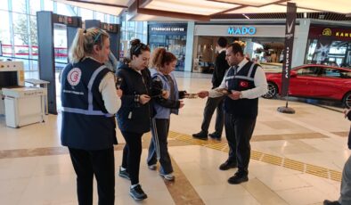 AVM’de vatandaşlara ‘tüketici’ broşürü!