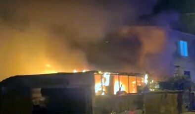 Ev ve otomobil kül oldu!