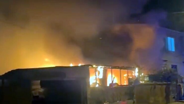 Ev ve otomobil kül oldu!