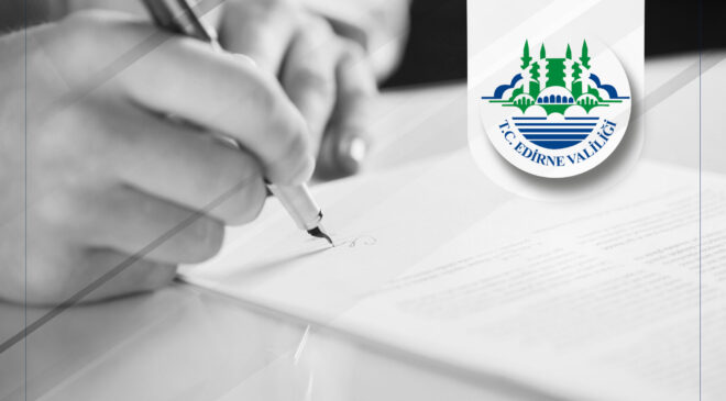 Edirne Valiliği’nde resmi ilan genelgesi!