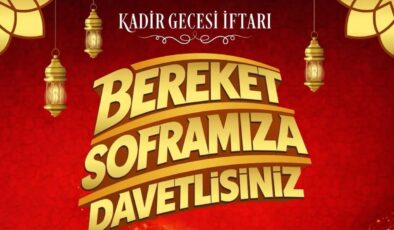 Kadir Gecesi iftarı Selimiye Meydanı’nda