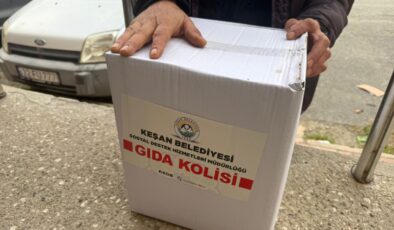 Keşan’da 1.500 haneye Ramazan kolisi