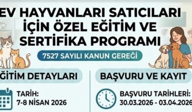 Ev hayvanı satıcılarına zorunlu eğitim