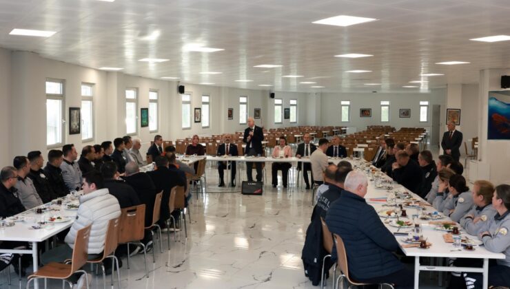 TÜ yönetimi koruma ve güvenlikçilerle buluştu