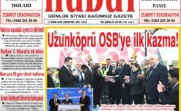 11 Nisan 2026 Cumartesi Hudut Gazetesi