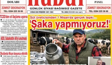 2 Nisan 2026 Perşembe Hudut Gazetesi