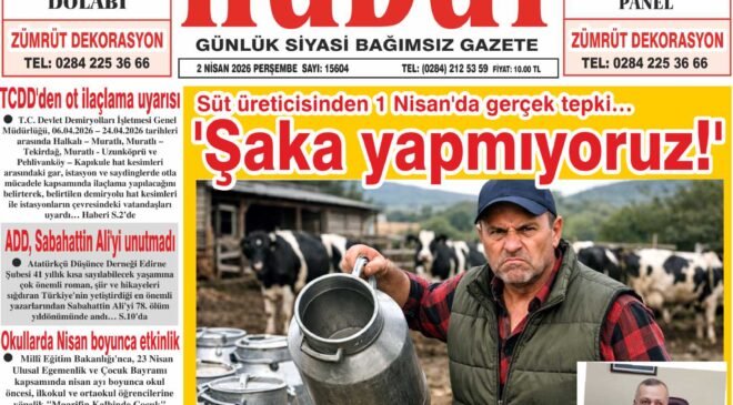 2 Nisan 2026 Perşembe Hudut Gazetesi