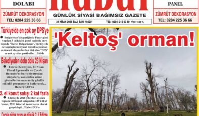 21 Nisan 2026 Salı Hudut Gazetesi