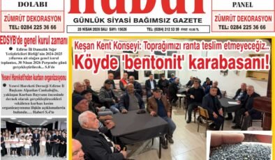 28 Nisan 2026 Salı Hudut Gazetesi