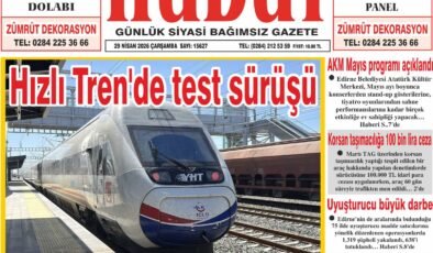 29 Nisan 2026 Çarşamba Hudut Gazetesi