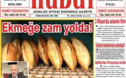 3 Nisan 2026 Cuma Hudut Gazetesi