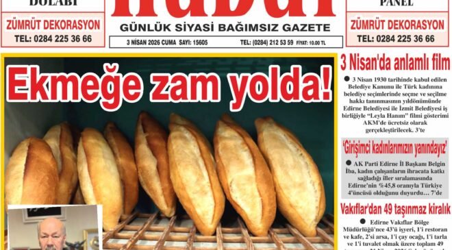 3 Nisan 2026 Cuma Hudut Gazetesi