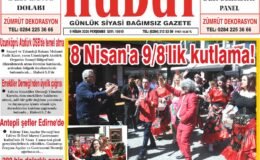 9 Nisan 2026 Perşembe Hudut Gazetesi