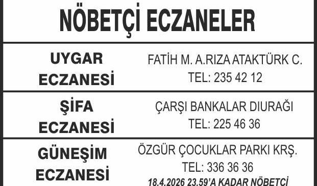 Nöbetçi Eczaneler