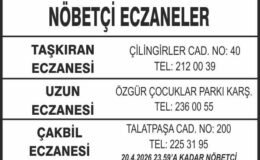 Nöbetçi Eczaneler