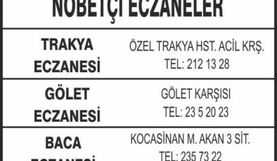Nöbetçi Eczaneler