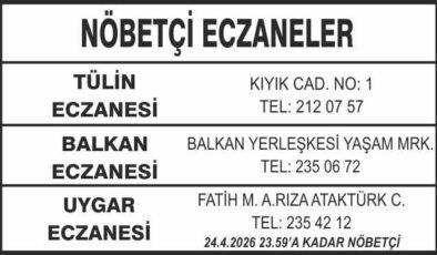Nöbetçi Eczaneler