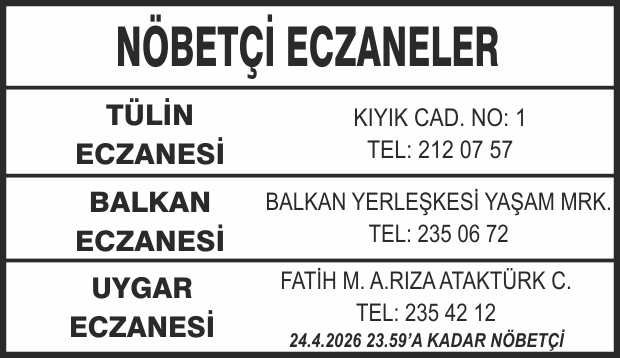 Nöbetçi Eczaneler