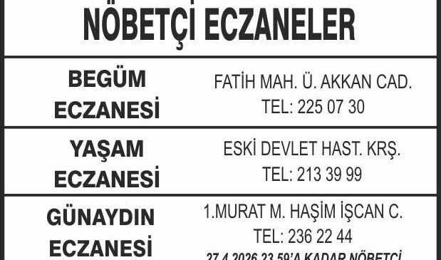 Nöbetçi Eczaneler