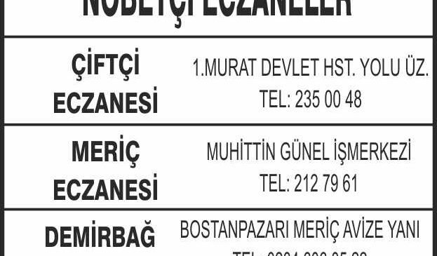 Nöbetçi Eczaneler