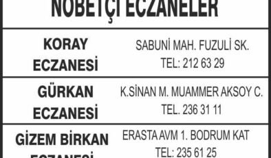 Nöbetçi Eczanesi