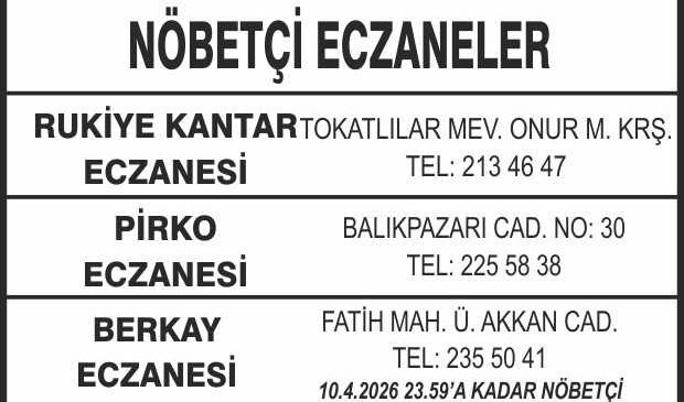 Nöbetçi Eczaneler