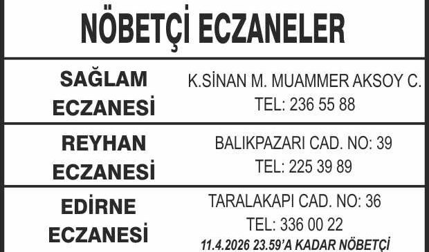 Nöbetçi Eczaneler
