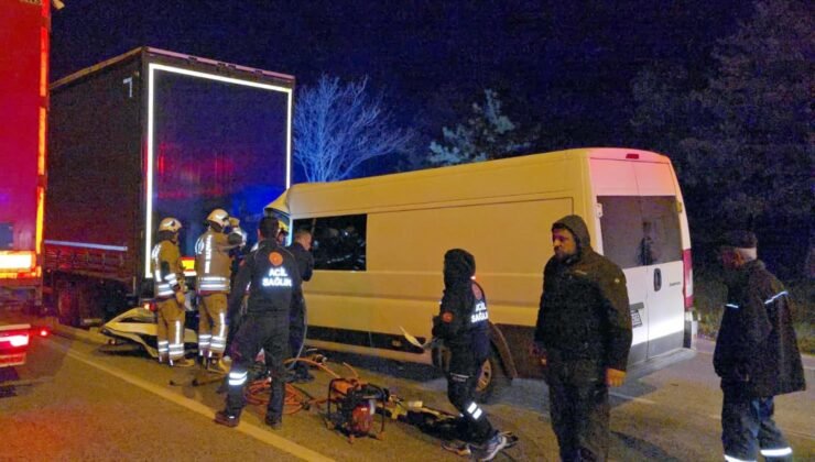 Kapıkule yolunda kaza; 1 ölü 1 yaralı!