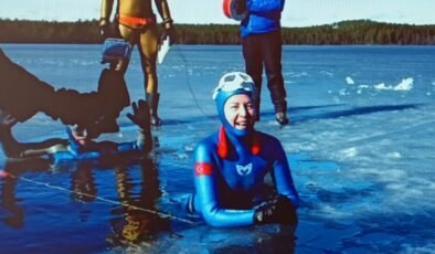 Dünya rekorunu buzdan çıkardı!