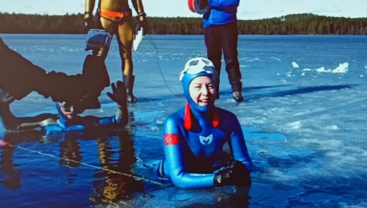 Dünya rekorunu buzdan çıkardı!