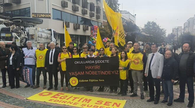 Ankara’daki yaşam nöbetine Edirne’den destek